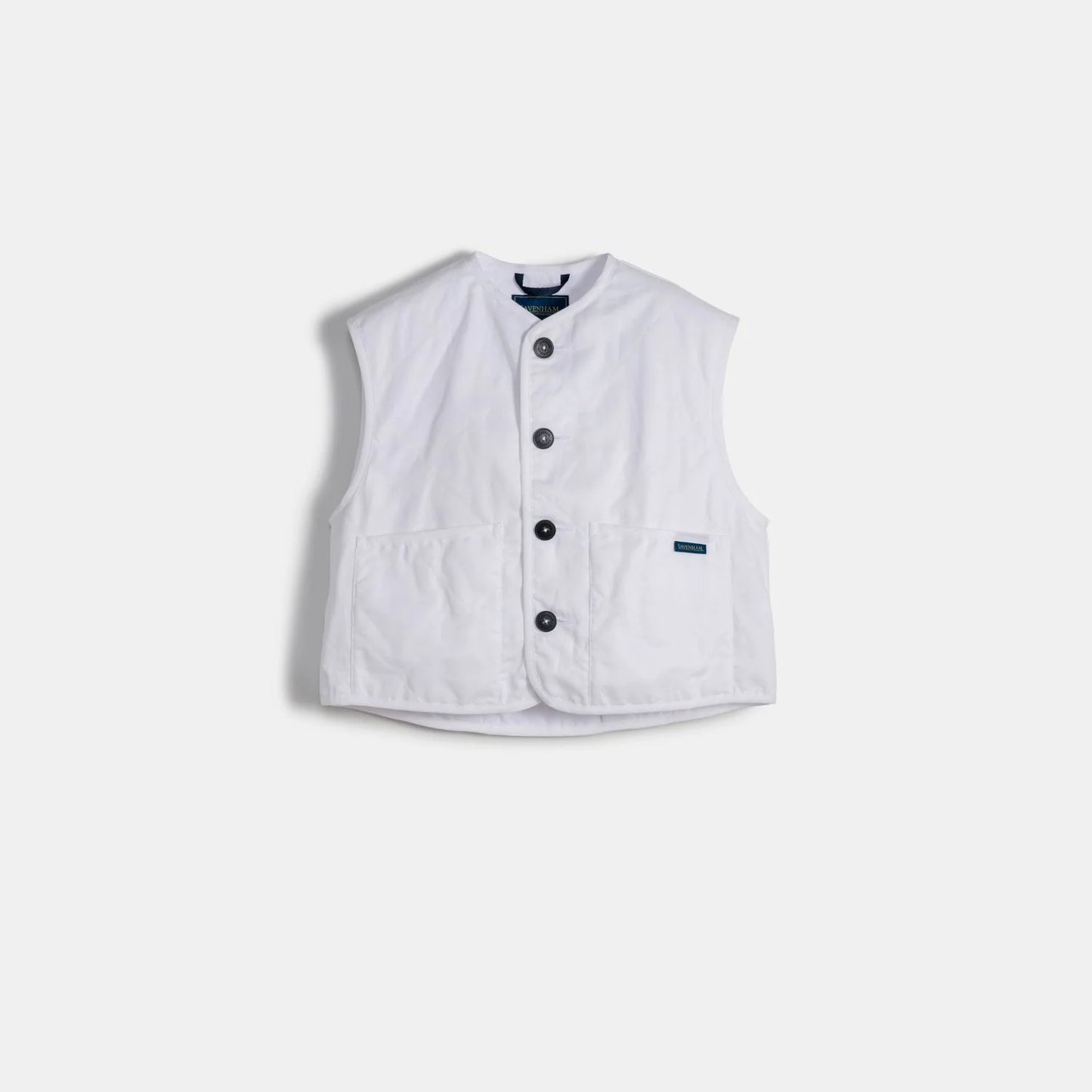 LVH Thornham Linen Cotton Cropped Cocoon Optical White