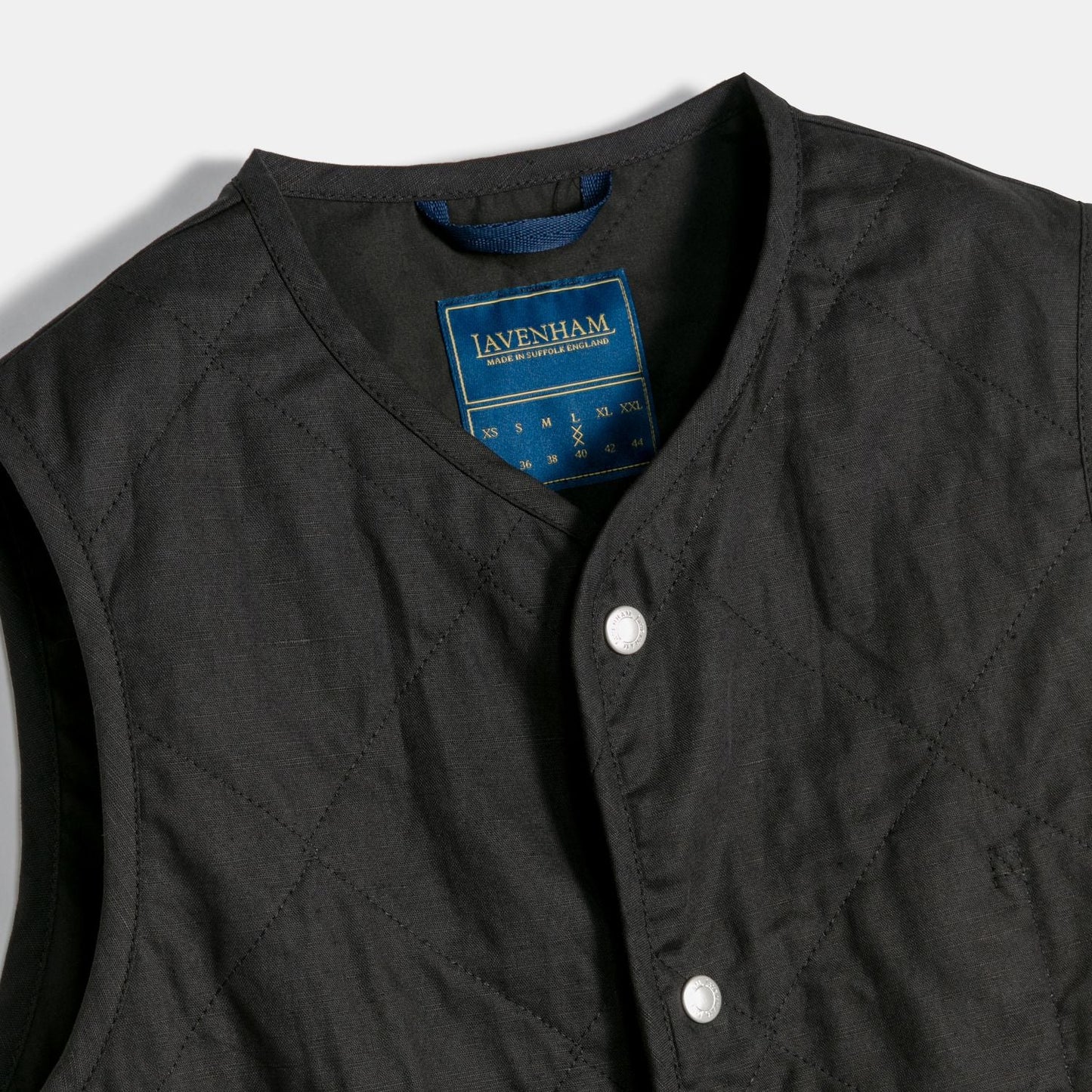 LVH Linen Cotton THORNHAM Unwadded Onyx