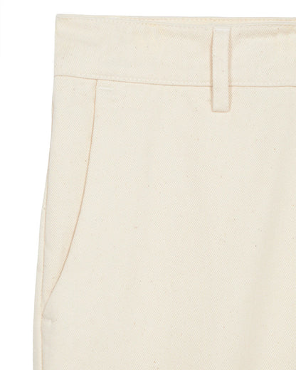 FTA MAINE Heavy Cotton Trousers Ecru