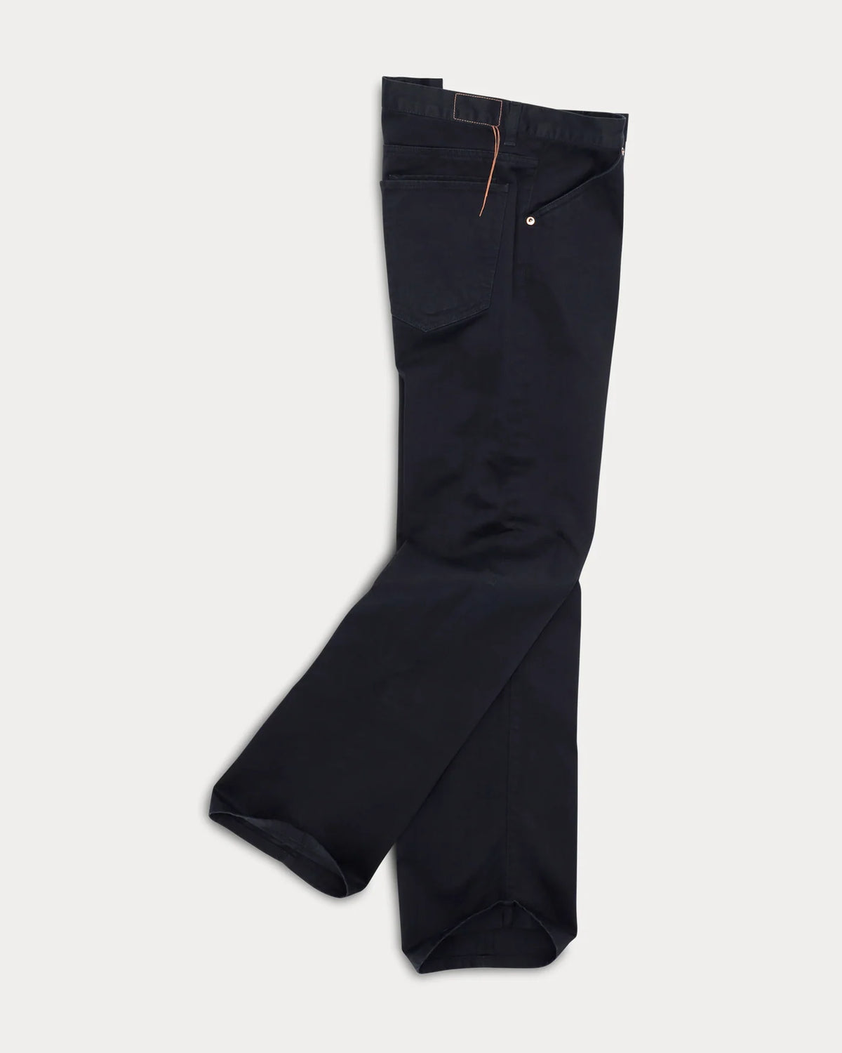Fortela MCQUEEN Cotton Herringbone Trousers Deep Blue