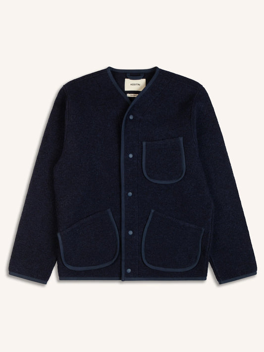 KHE Neist Cardigan Wool Blend Midnight Blue