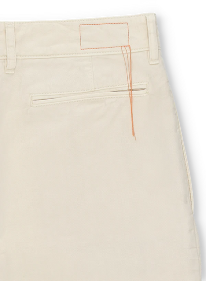 FTA NEW YORK Pleated Heavyweight Cotton Gabardine Off White