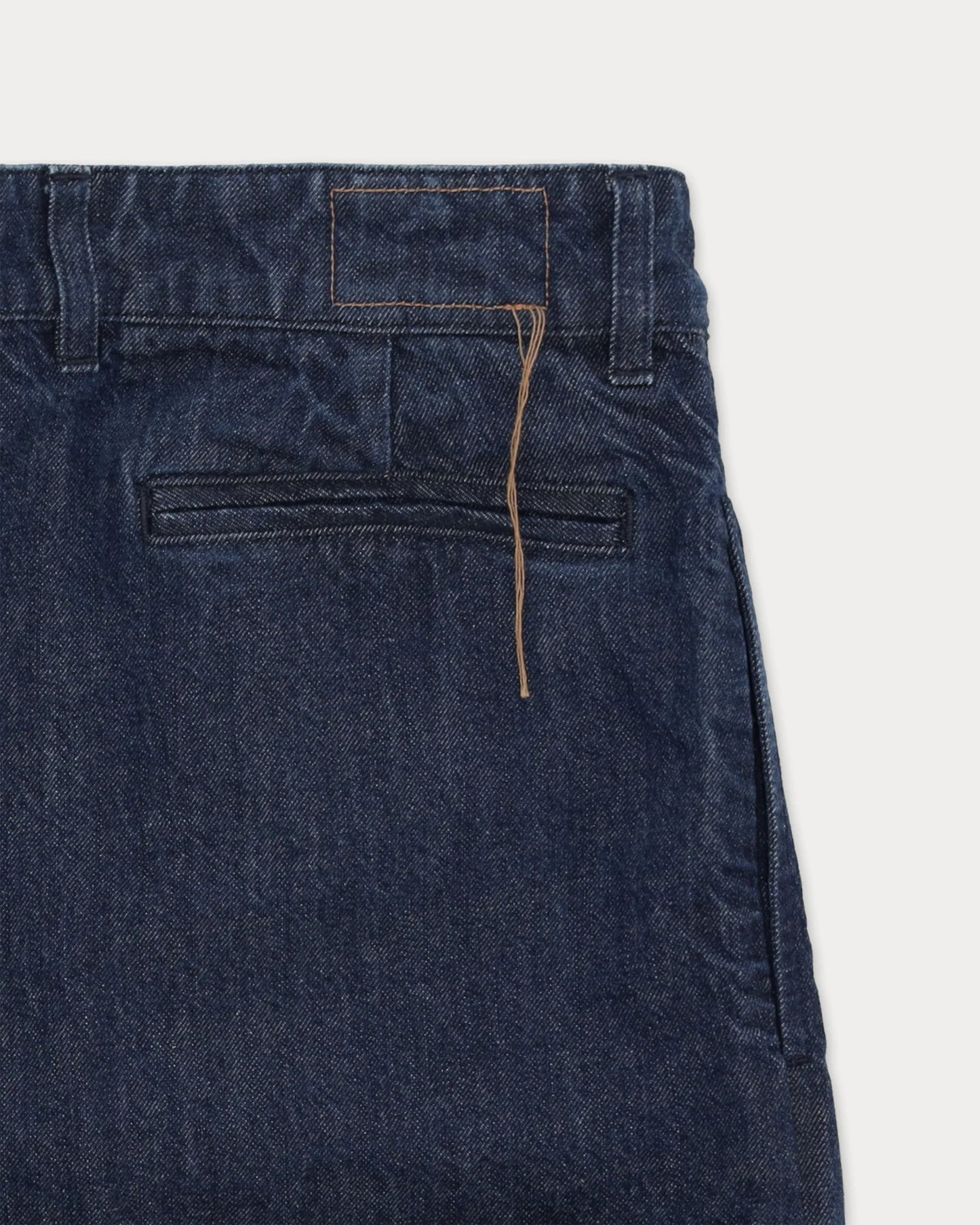 Fortela NEWYORK Pleated Denim Pants Indigo Rinse
