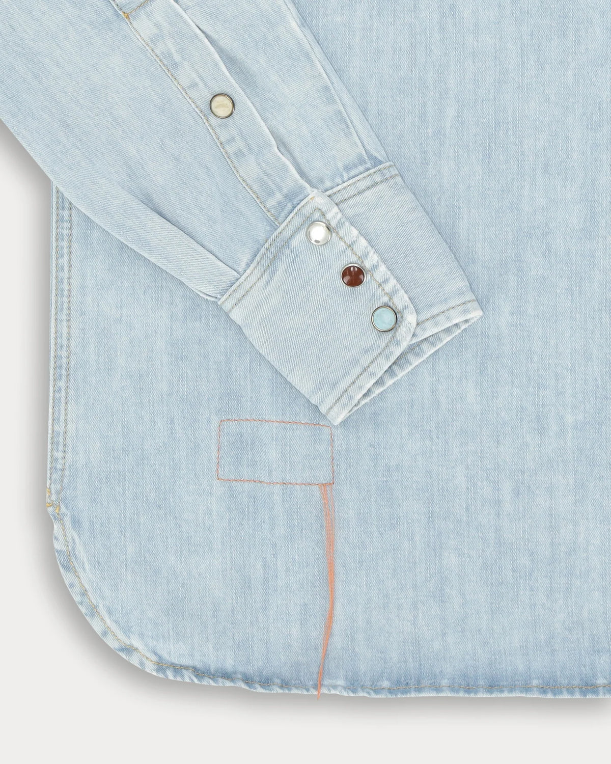 Fortela NTEX Denim Western Shirt Bleach Wash