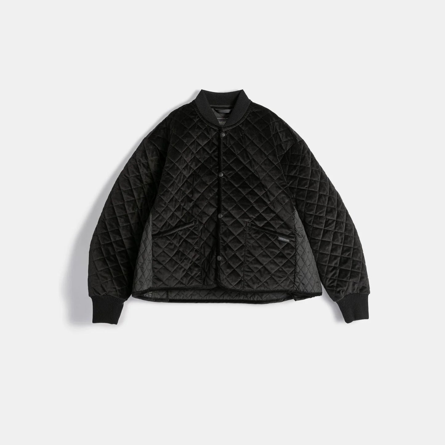 LVH Black Edition Velvet Panelled Bomber Jacket