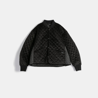 LVH Black Edition Velvet Panelled Bomber Jacket