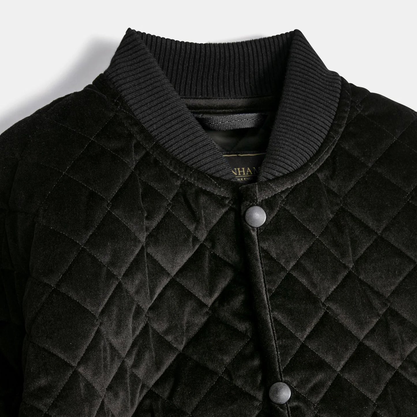 LVH Black Edition Velvet Panelled Bomber Jacket