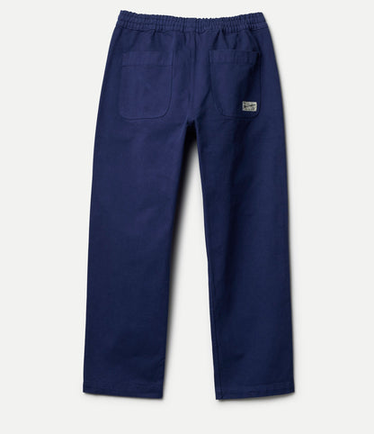 MERZB Worker's Cotton Twill Drawstring Pants Ink Blue