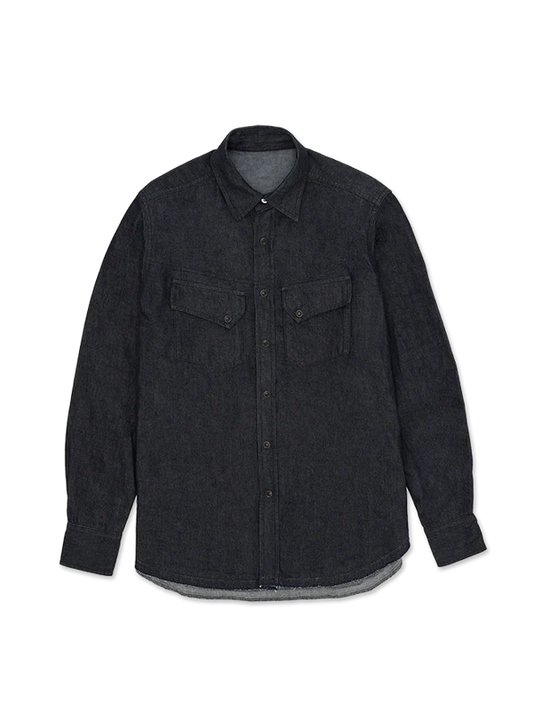 FTA PASADENA Western Denim Shirt Indigo Rinse