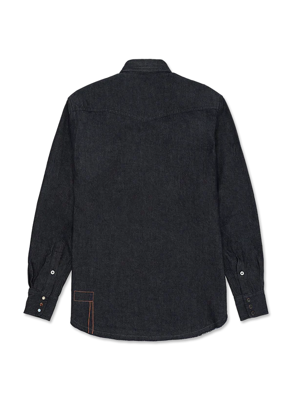 FTA PASADENA Western Denim Shirt Indigo Rinse