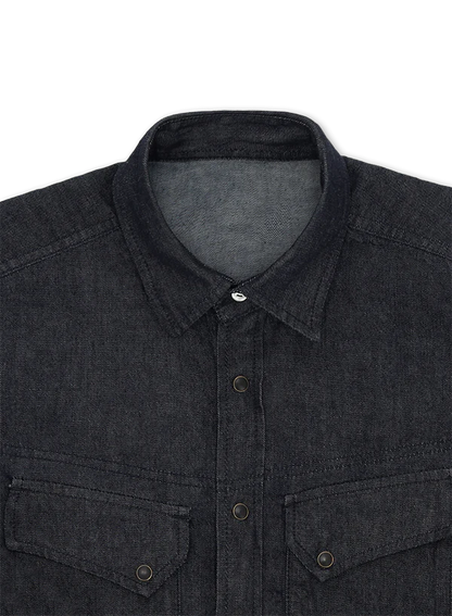 FTA PASADENA Western Denim Shirt Indigo Rinse