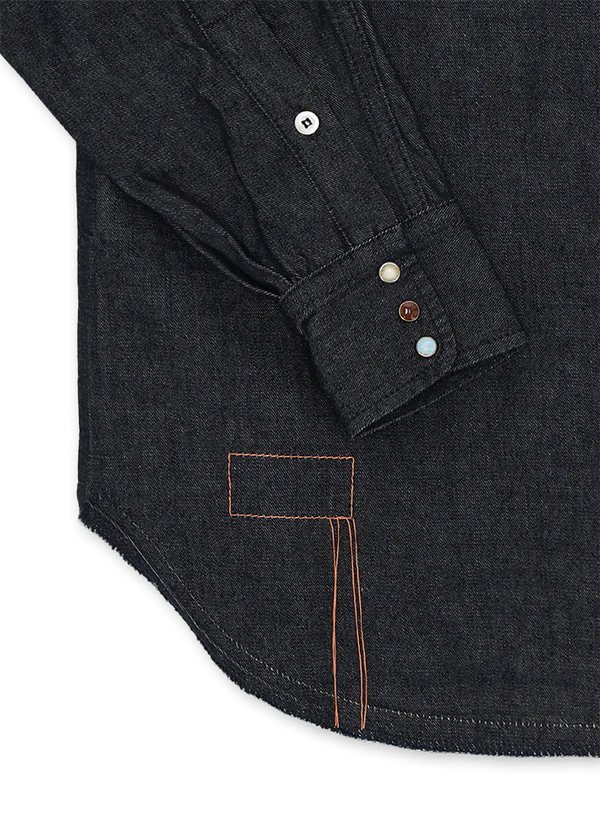 FTA PASADENA Western Denim Shirt Indigo Rinse