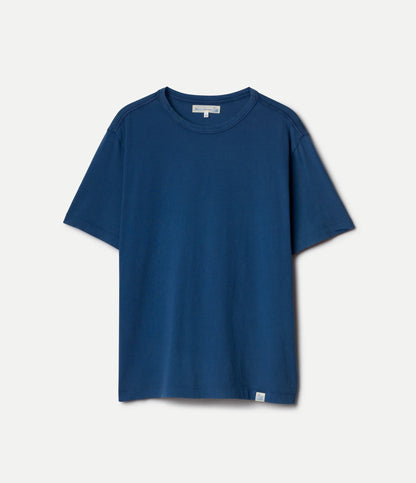 MERZB Soft Pima Cotton T-Shirt Indigo Mid Wash