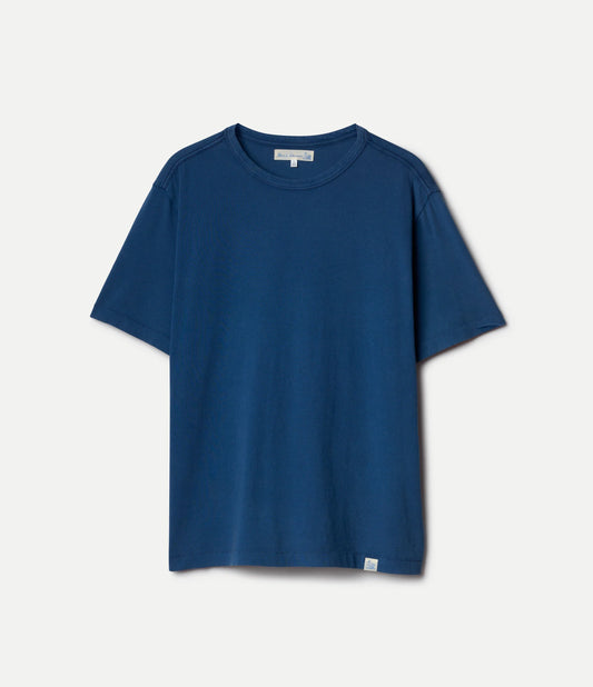 MERZB Soft Pima Cotton T-Shirt Indigo Mid Wash