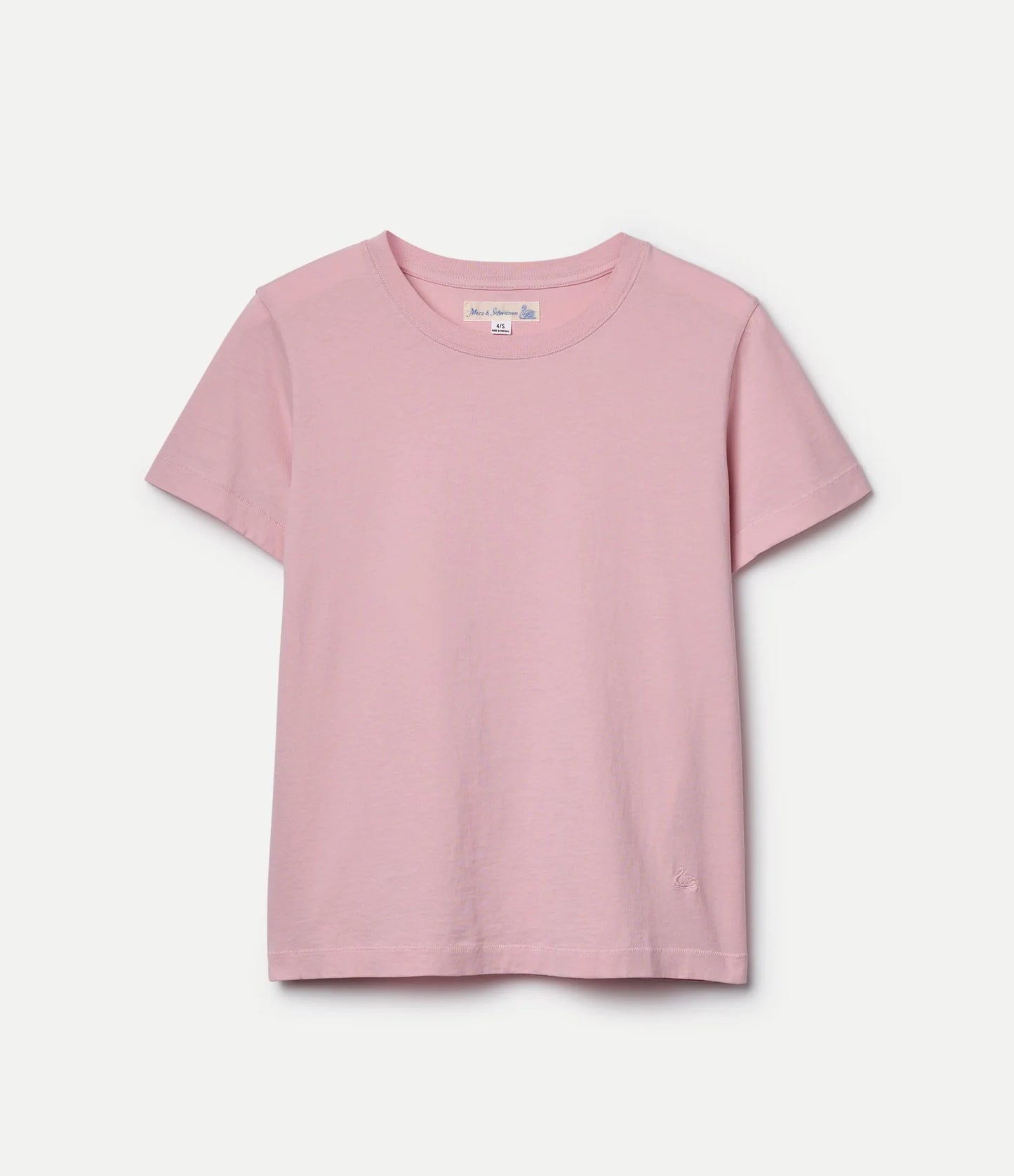 MERZB Women's Soft Pima Cotton T-Shirt Faded Peach