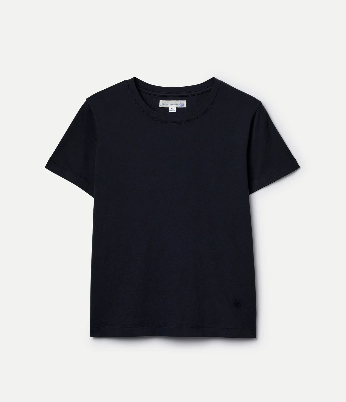 MERZB Women's Soft Pima Cotton T-Shirt Black