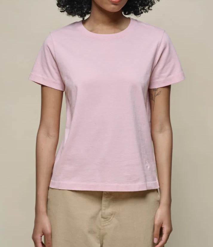 MERZB Women's Soft Pima Cotton T-Shirt Faded Peach