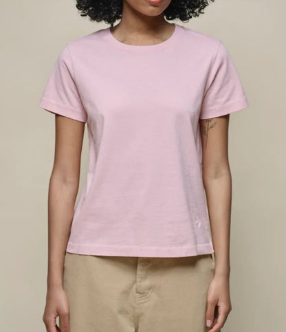 MERZB Women's Soft Pima Cotton T-Shirt Faded Peach