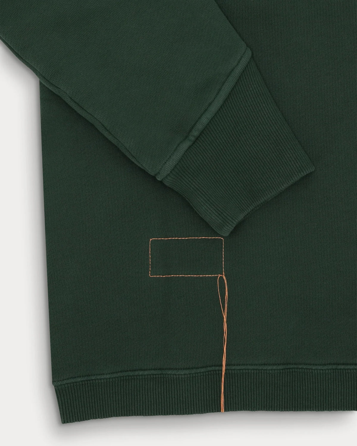 Fortela PRINCETON Fleece-Lined Jersey Zip Sweatshirt Bottle Green