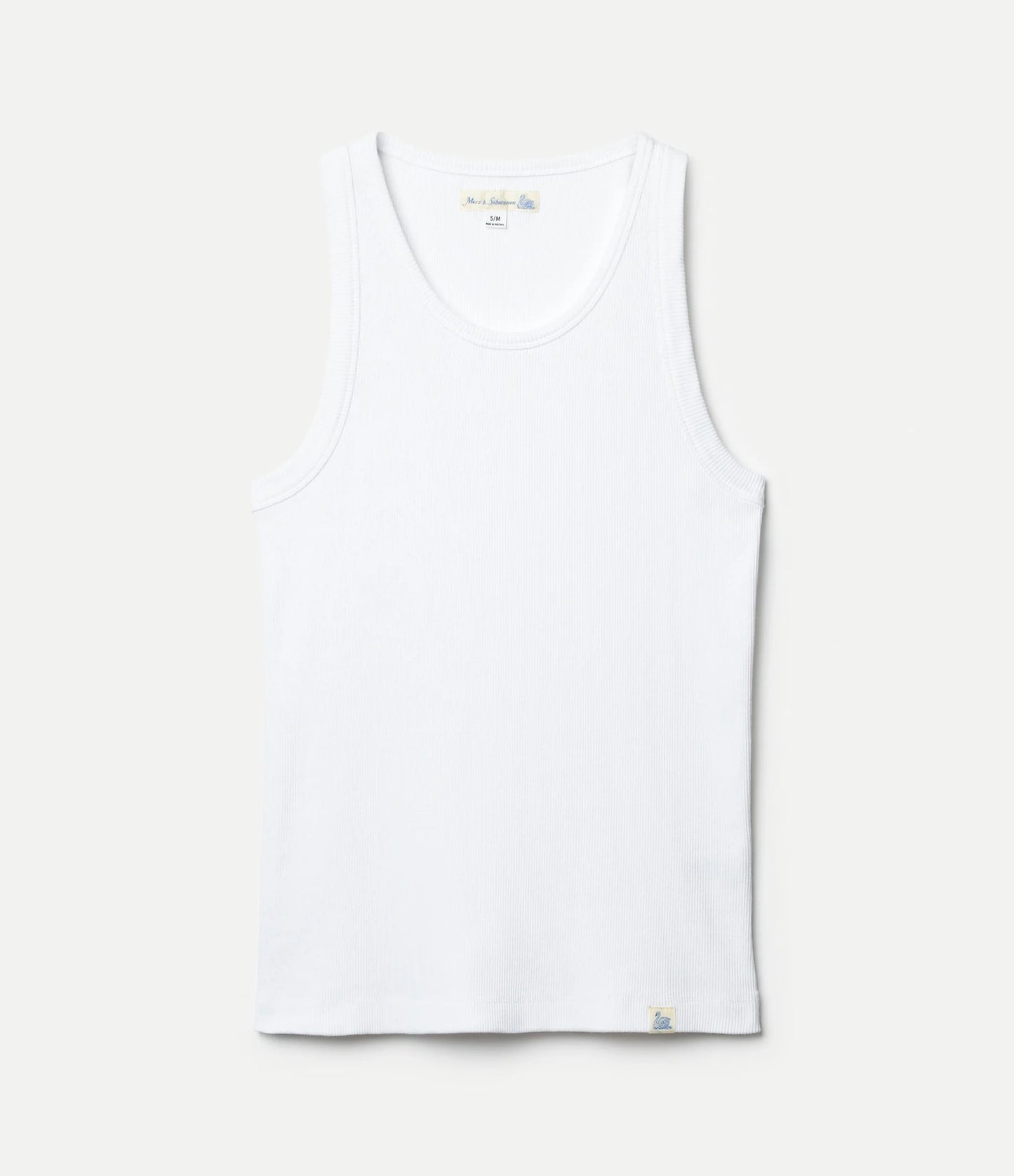 MERZB RIBTANK01 Iconic Ribbed Cotton Tank Top