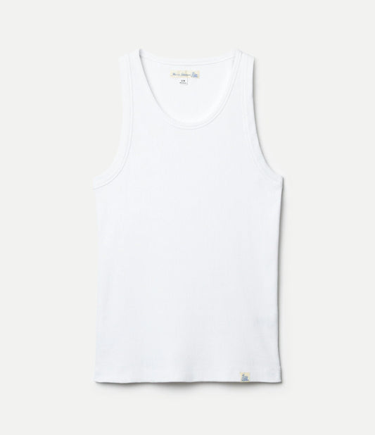 MERZB RIBTANK01 Iconic Ribbed Cotton Tank Top