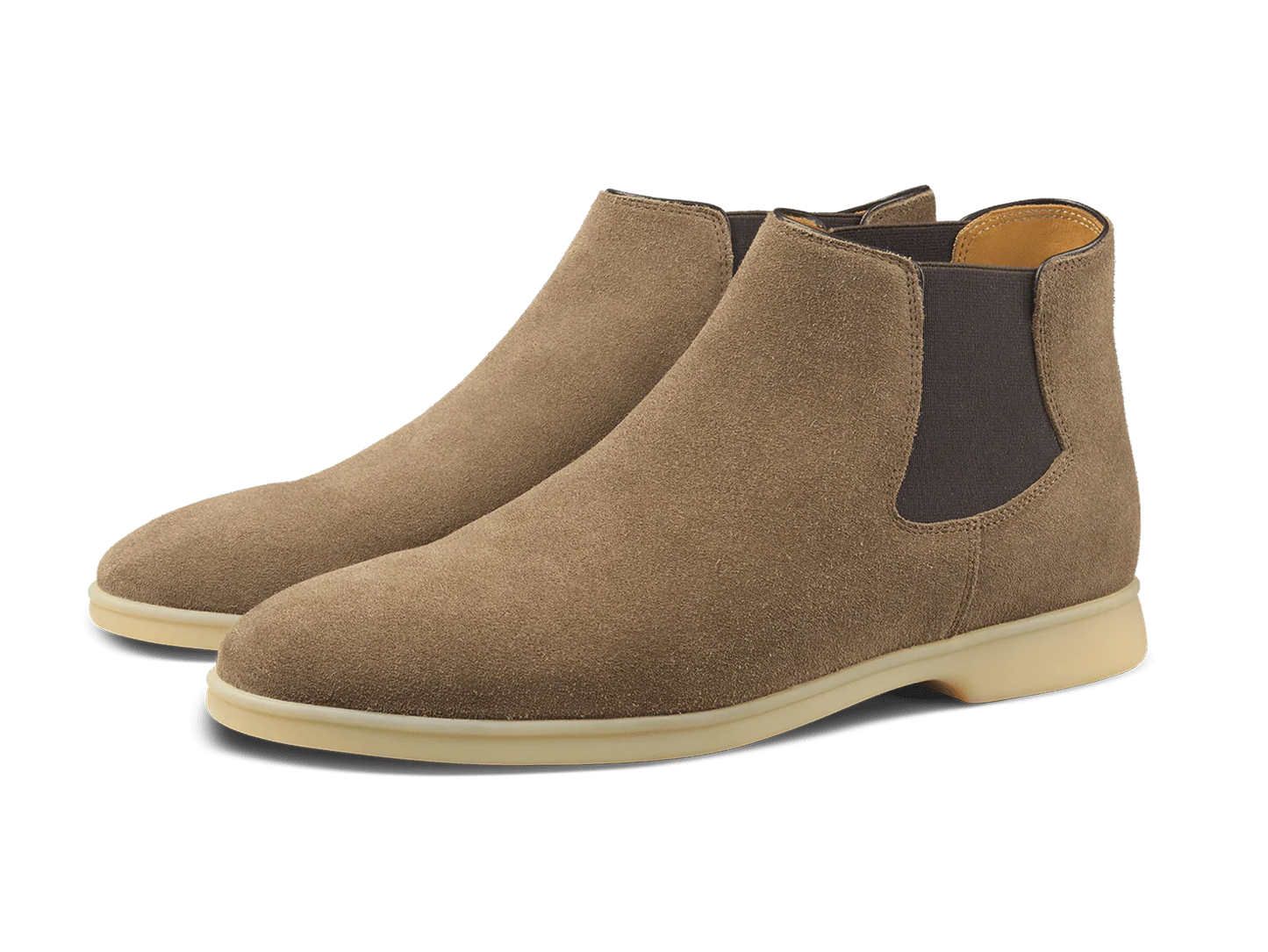 BLG Rover Boots Greige Suede Natural Sole