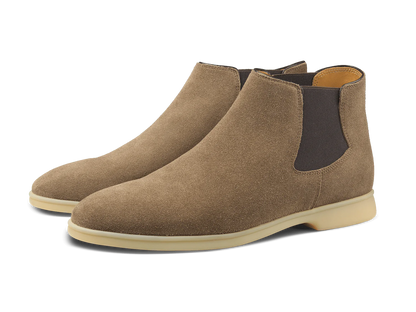 BLG Rover Boots Greige Suede Natural Sole