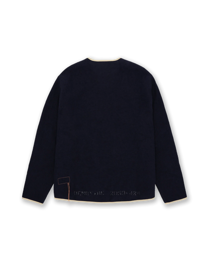 FTA SHERPA Wool Zipped Jacket Navy