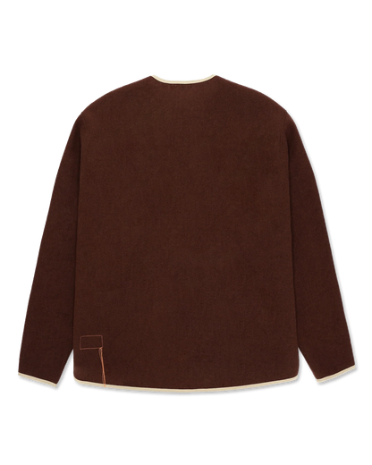 FTA SHERPA Wool Zipped Jacket Burgundy