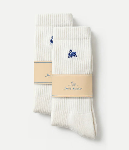 MERZB Classic Tennis Socks (2-pack) White