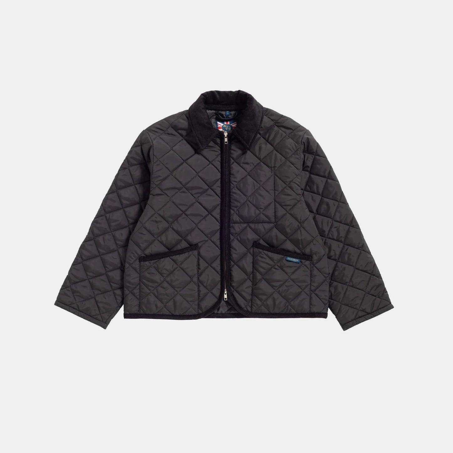 LVH TEYNHAM  Women's Cropped Quilted Jacket Sable Black