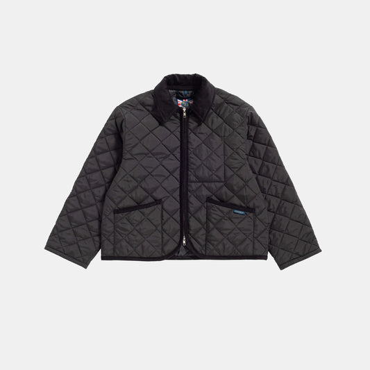 LVH TEYNHAM  Women's Cropped Quilted Jacket Sable Black