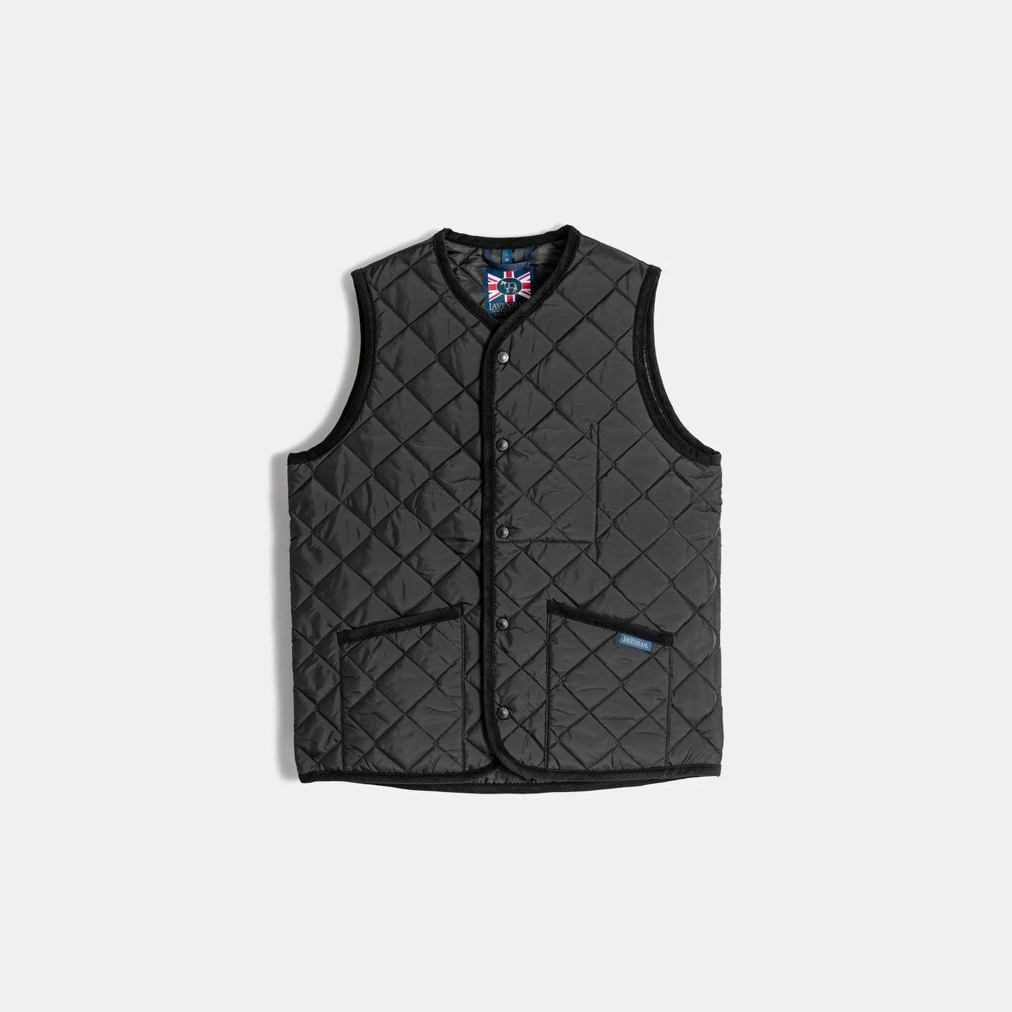 LVH THORNHAM Lavenster Quilted Gilet Sable Black