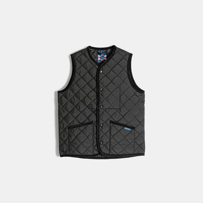 LVH THORNHAM Lavenster Quilted Gilet Sable Black