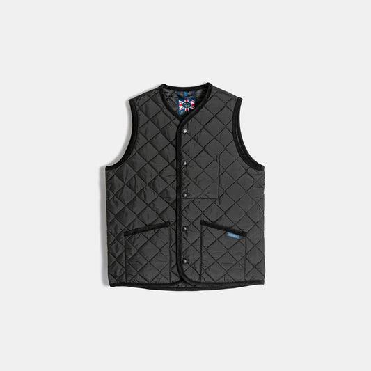 LVH THORNHAM Lavenster Quilted Gilet Sable Black