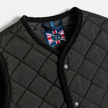 LVH THORNHAM Lavenster Quilted Gilet Sable Black