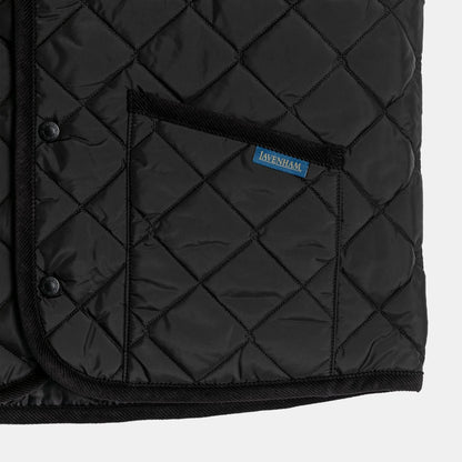 LVH THORNHAM Lavenster Quilted Gilet Sable Black