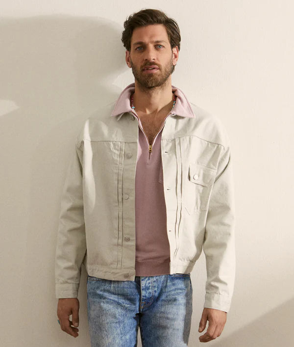 Fortela Type 1 Cotton Drill Jacket Off White