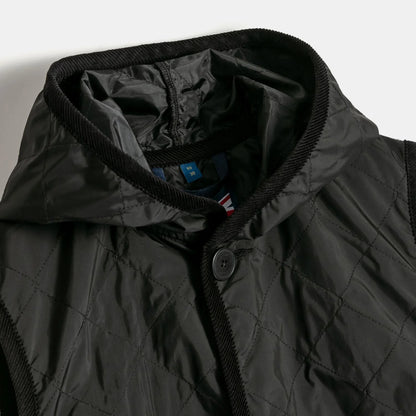 LVH BARTON Unwadded Gilet Sable Black