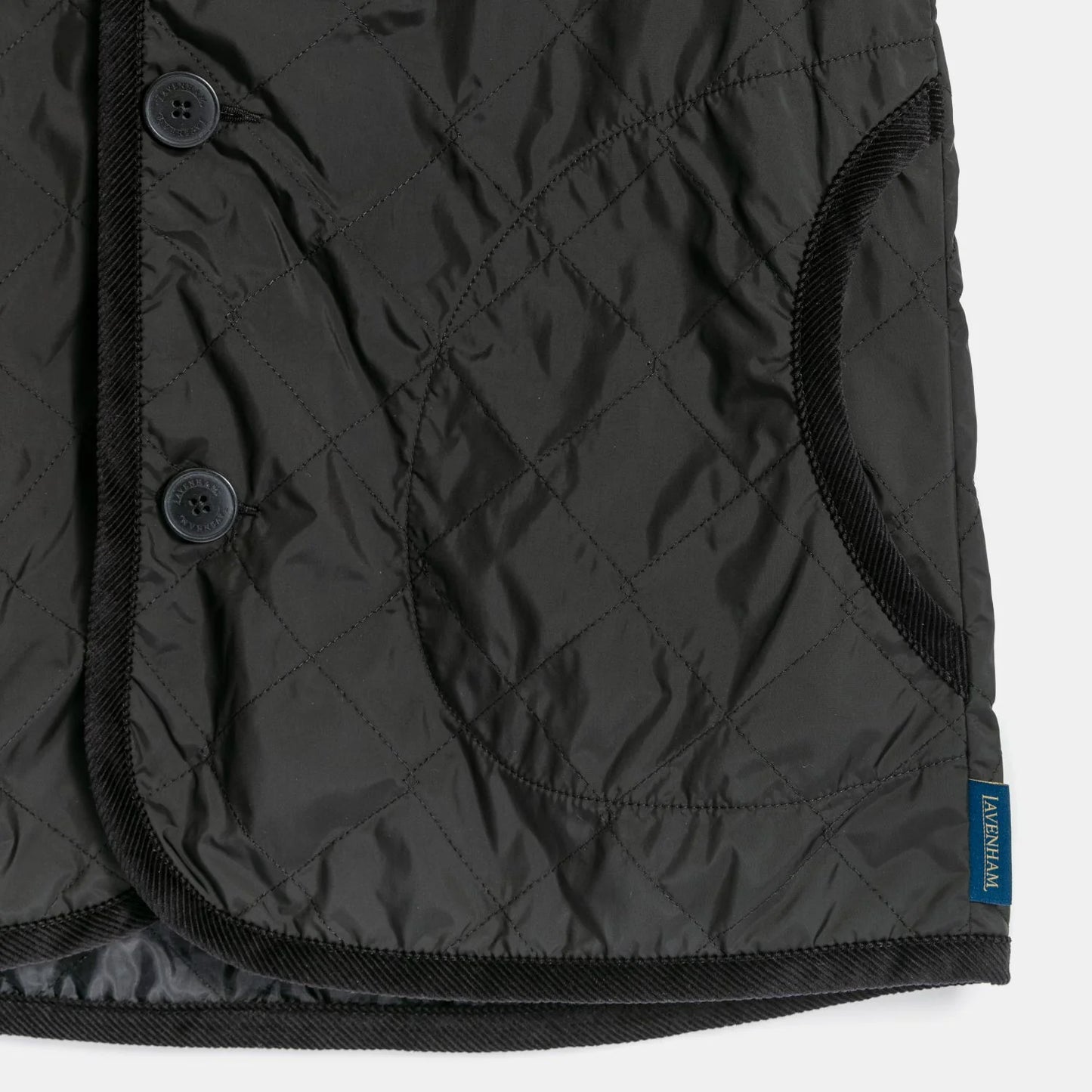 LVH BARTON Unwadded Gilet Sable Black