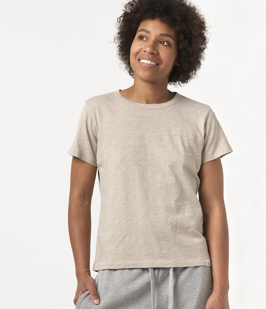 MZB Good Basics WSCT20 Pima Cotton T-Shirt 4,6oz, Relaxed Fit Greige