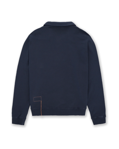 FTA YALEPM Long Sleeves Half Zip Sweatshirt Indigo