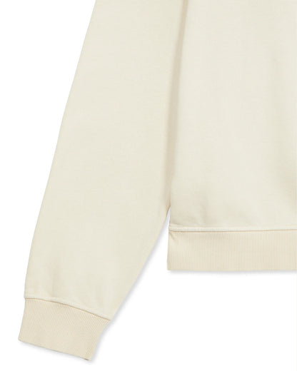 FTA YALEPM Long Sleeves Half Zip Sweatshirt Off White