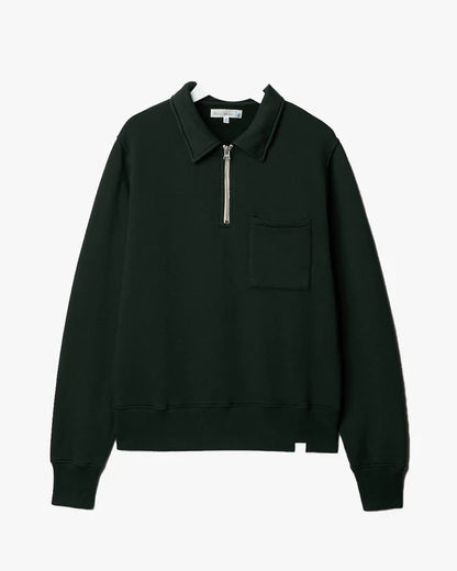 MZB ZIPC01 Zip Collar Sweatshirt 11oz Forest
