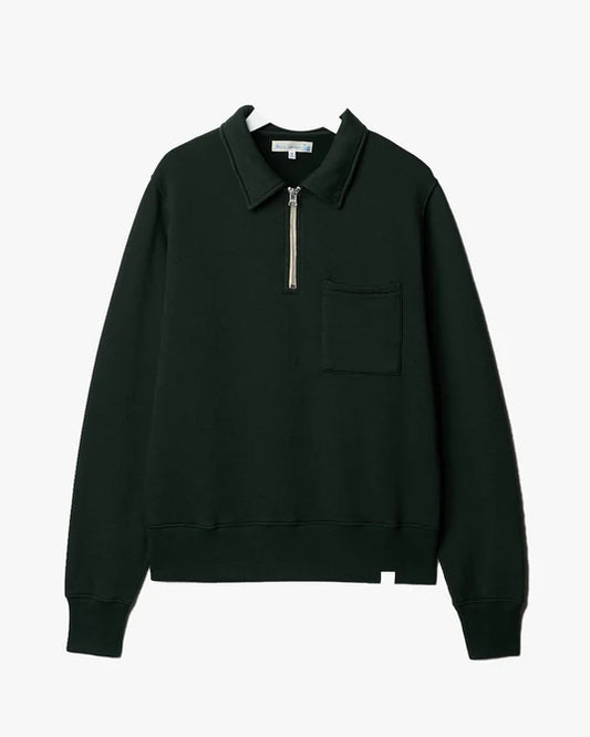 MZB ZIPC01 Zip Collar Sweatshirt 11oz Forest