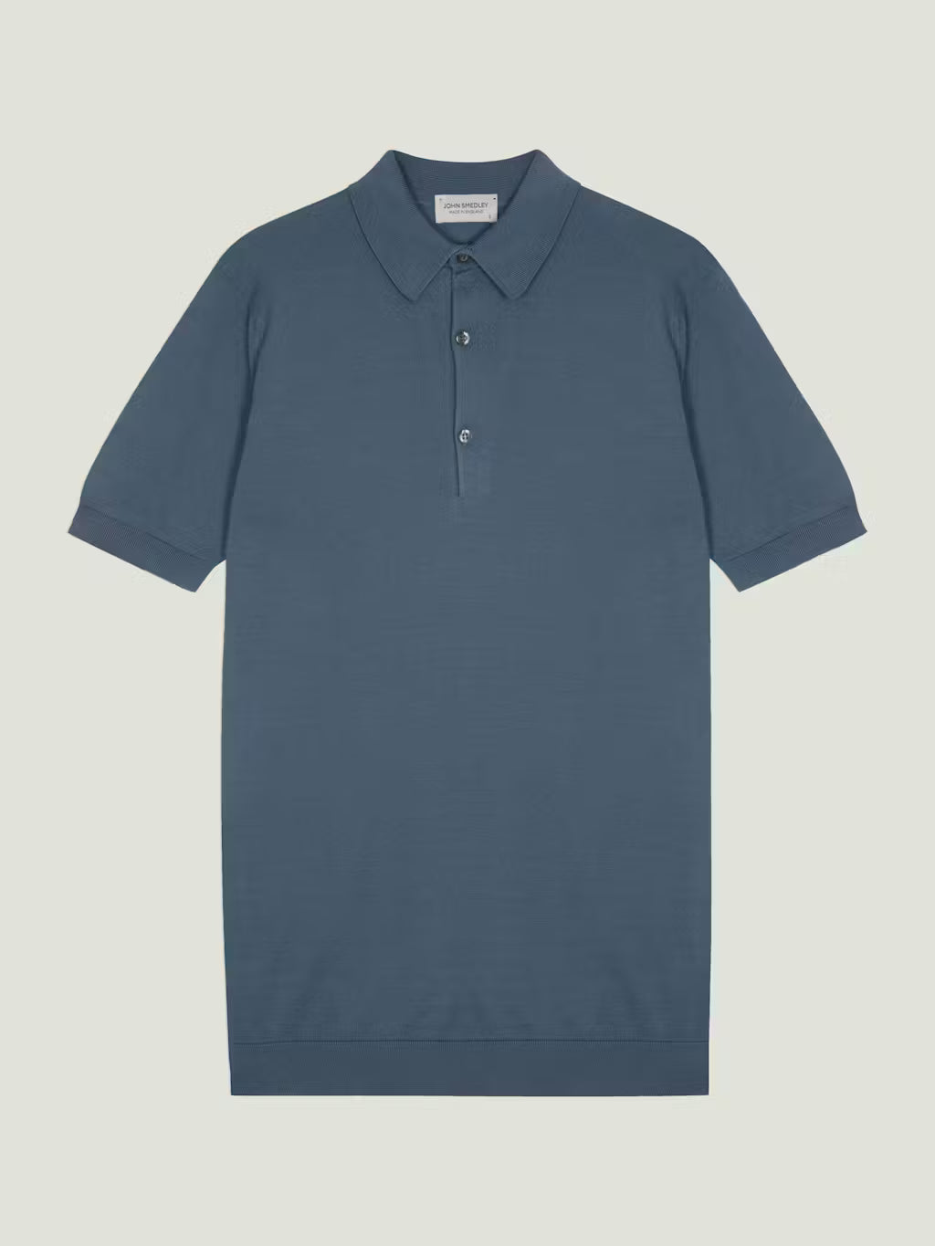 JSY ADRIAN Men Sea Island Cotton Polo Shirt Delft Blue