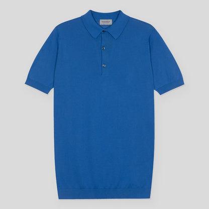 JSY ADRIAN Men Sea Island Cotton Shirt Pacific