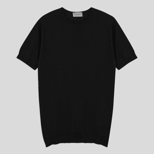 JSY BELDEN Men Sea Island Cotton T-Shirt Black