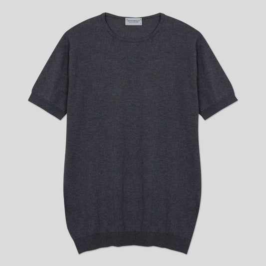 JSY BELDEN Men Sea Island Cotton T-Shirt Charcoal