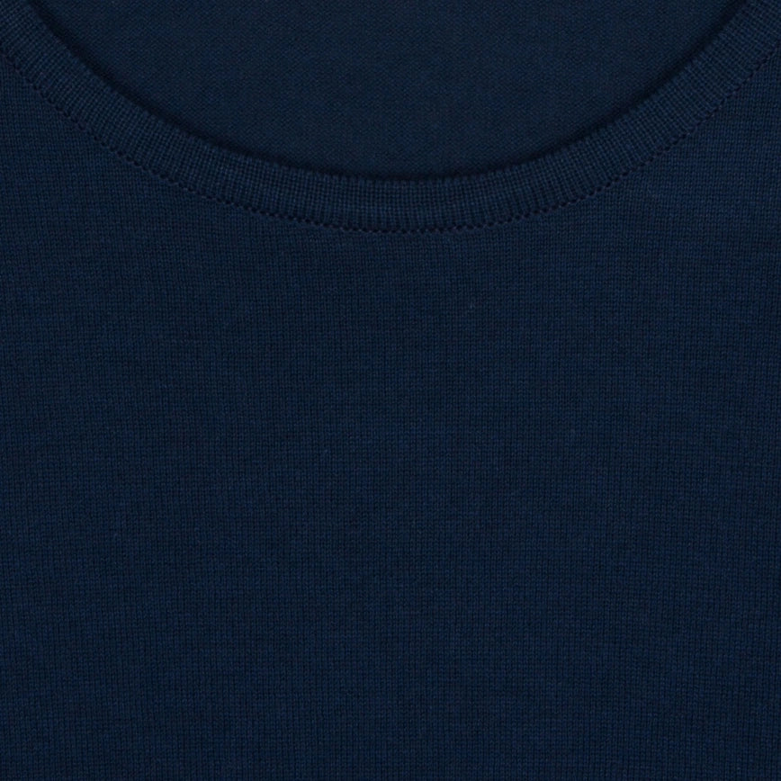 JSY BELDEN Men Sea Island Cotton T-Shirt Indigo